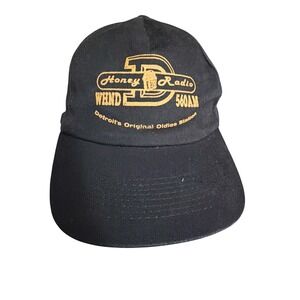 Vintage WHND 560 AM Honey Radio Detroit Oldies Station Snapback Hat Black KC